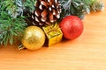 Christmas tree and decor Royalty Free Stock Photo