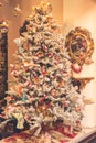 Christmas tree decorated with toys Royalty Free Stock Photo