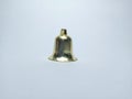 Christmas tree decorating bell on white background Royalty Free Stock Photo