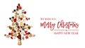 Christmas Tree, Decoration And Ornament, Merry Christmas, Isolated Background