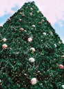 Christmas tree with decoration and ornament Royalty Free Stock Photo