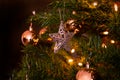 Christmas tree decoration with star Royalty Free Stock Photo