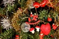 Christmas tree decorations,Christmas mirror balls and decorative wooden items