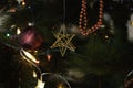 Christmas Tree Decorations Background Royalty Free Stock Photo