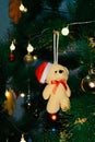 Christmas tree decorations in the form of dolls that are very cute and adorable