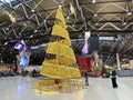 Moscow, Russia, December, 25, 2022. Christmas tree in the departure area at Sheremetyevo Airport, Terminal B. Russia, Moscow Royalty Free Stock Photo
