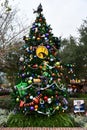 Christmas tree at Disney Springs in Orlando, Florida Royalty Free Stock Photo