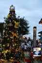 Christmas tree at Disney Springs in Orlando, Florida Royalty Free Stock Photo