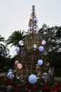 Christmas tree at Disney Springs in Orlando, Florida Royalty Free Stock Photo