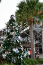 Christmas tree at Disney Springs in Orlando, Florida Royalty Free Stock Photo