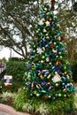 Christmas tree at Disney Springs in Orlando, Florida Royalty Free Stock Photo