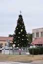 Christmas tree in downtown Gladewater Royalty Free Stock Photo