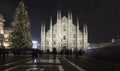 Christams tree in Duomo Milano