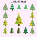 Christmas tree elements pack - logo -