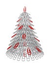 Christmas tree fastener Royalty Free Stock Photo