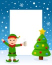 Christmas Tree Frame - Drunk Green Elf