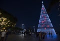 Christmas tree in Funchal harbour promenade