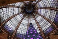 The Christmas tree at Galeries Lafayette, Paris Royalty Free Stock Photo