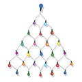 Christmas tree garland Royalty Free Stock Photo