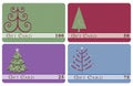 Christmas tree gift cards