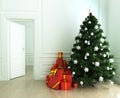 Christmas tree and gifts