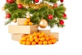 Christmas tree with gifts and presents Royalty Free Stock Photo