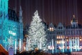 Christmas Tree In Grand Place, Brussels, Belgium