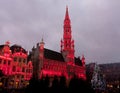 Christmas tree in Grand Place, Brussels Royalty Free Stock Photo