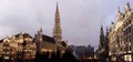 Christmas tree in Grand Place, Brussels Royalty Free Stock Photo