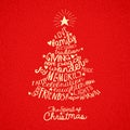 Christmas tree greeting card design Royalty Free Stock Photo