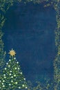 Christmas tree greeting card. Royalty Free Stock Photo