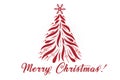 Christmas tree greetings card image vector Royalty Free Stock Photo