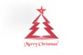 Christmas tree greetings card image vector Royalty Free Stock Photo