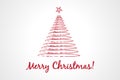 Christmas tree greetings card image vector Royalty Free Stock Photo