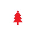 Christmas tree holiday decoration celebration year merry icon design