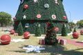 Christmas tree at Ibirapuera in Sao Paulo city. Royalty Free Stock Photo