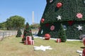 Christmas tree at Ibirapuera in Sao Paulo city. Royalty Free Stock Photo