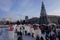 Christmas tree and ice figures