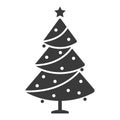 Christmas tree icon Royalty Free Stock Photo