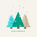 Christmas tree icon . Flat design style modern vector illustration. Isolated on stylish color background. Elements in flat design Royalty Free Stock Photo