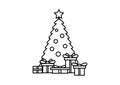 Christmas tree icon full resizable editable vector