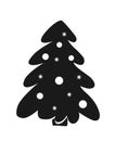 Christmas tree icon Royalty Free Stock Photo