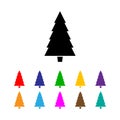Christmas tree icon Royalty Free Stock Photo