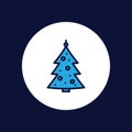 Christmas tree icon sign symbol Royalty Free Stock Photo