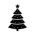 Christmas tree icon Royalty Free Stock Photo