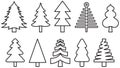 Christmas tree icons