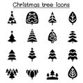 Christmas tree icons Royalty Free Stock Photo