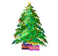 Christmas tree illustration