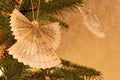 Christmas Tree Impression with Paper Made Angels