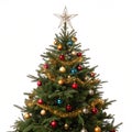 Christmas tree isolated on white background Royalty Free Stock Photo